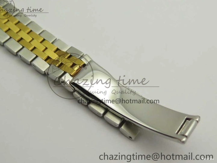 MiroTime 0311 Supportive DateJust 28mm Wrapped SS YG Best Edition Gold Dial Crystal Markers on Wrapped SS YG Bracelet ETA 3344